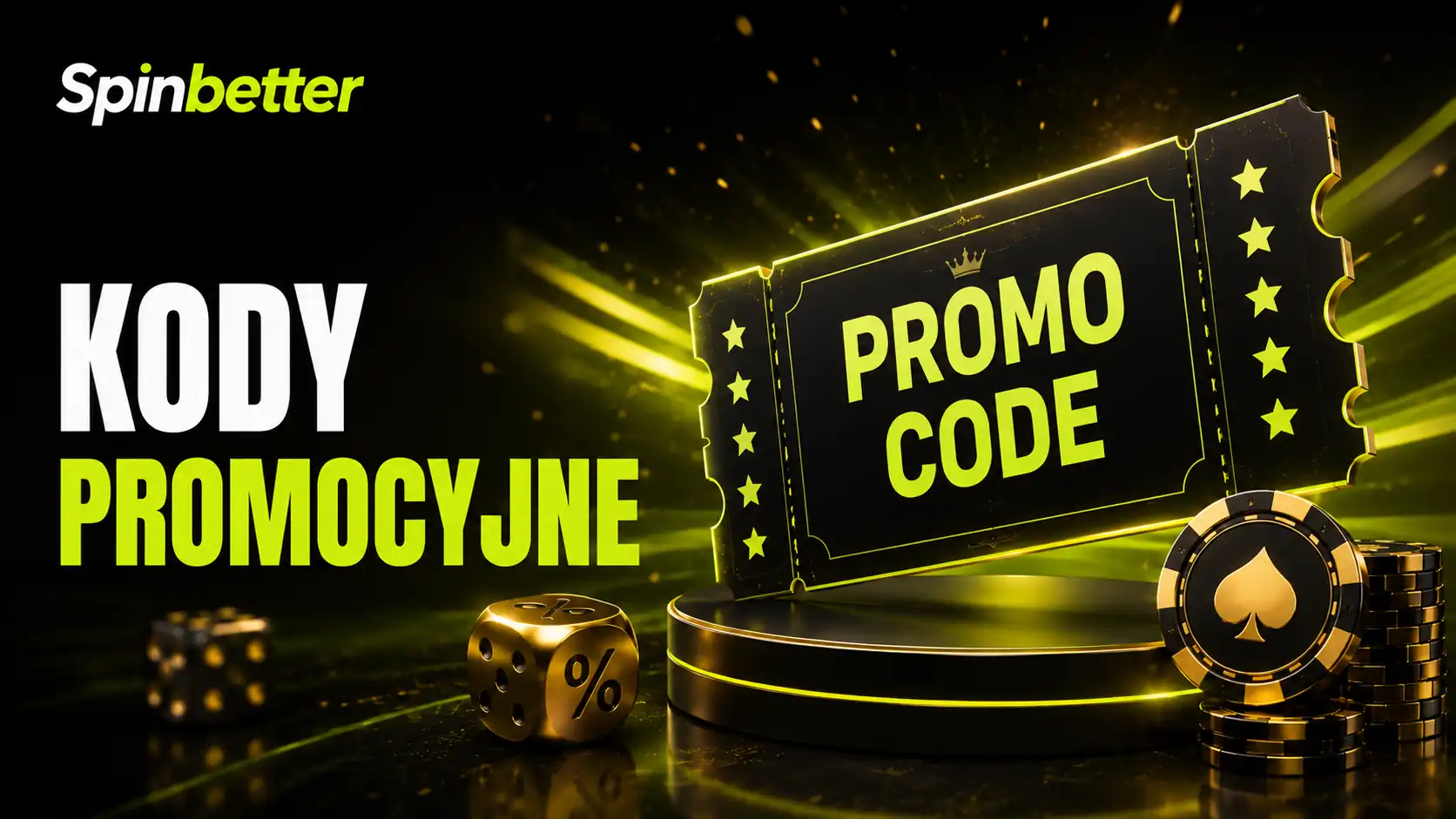 Kupon z kodem promocyjnym SpinBetter